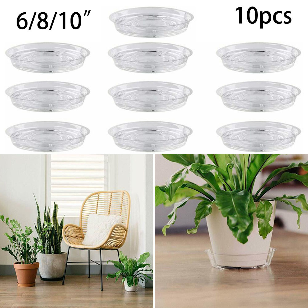 Drip Tray Saucer - 10 PC สวนจานรองถาดหยดเรซิ่นพลาสติกสัตว์เลี้ยงดอกไม้หม้อสวนดอกไม้หม้อ Home Garden Decor