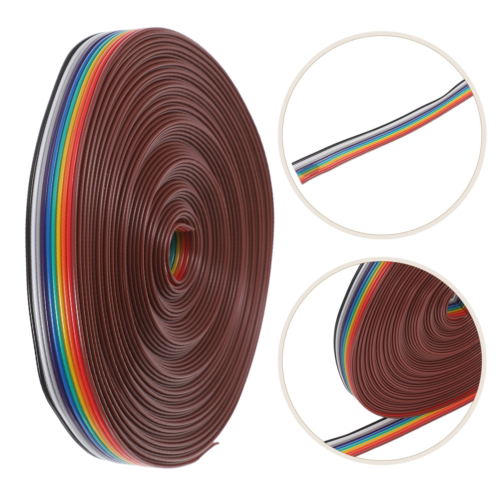Copper Wire Roll - สายริบบิ้นแบน 1 ม้วน IDC 10P 28AWG