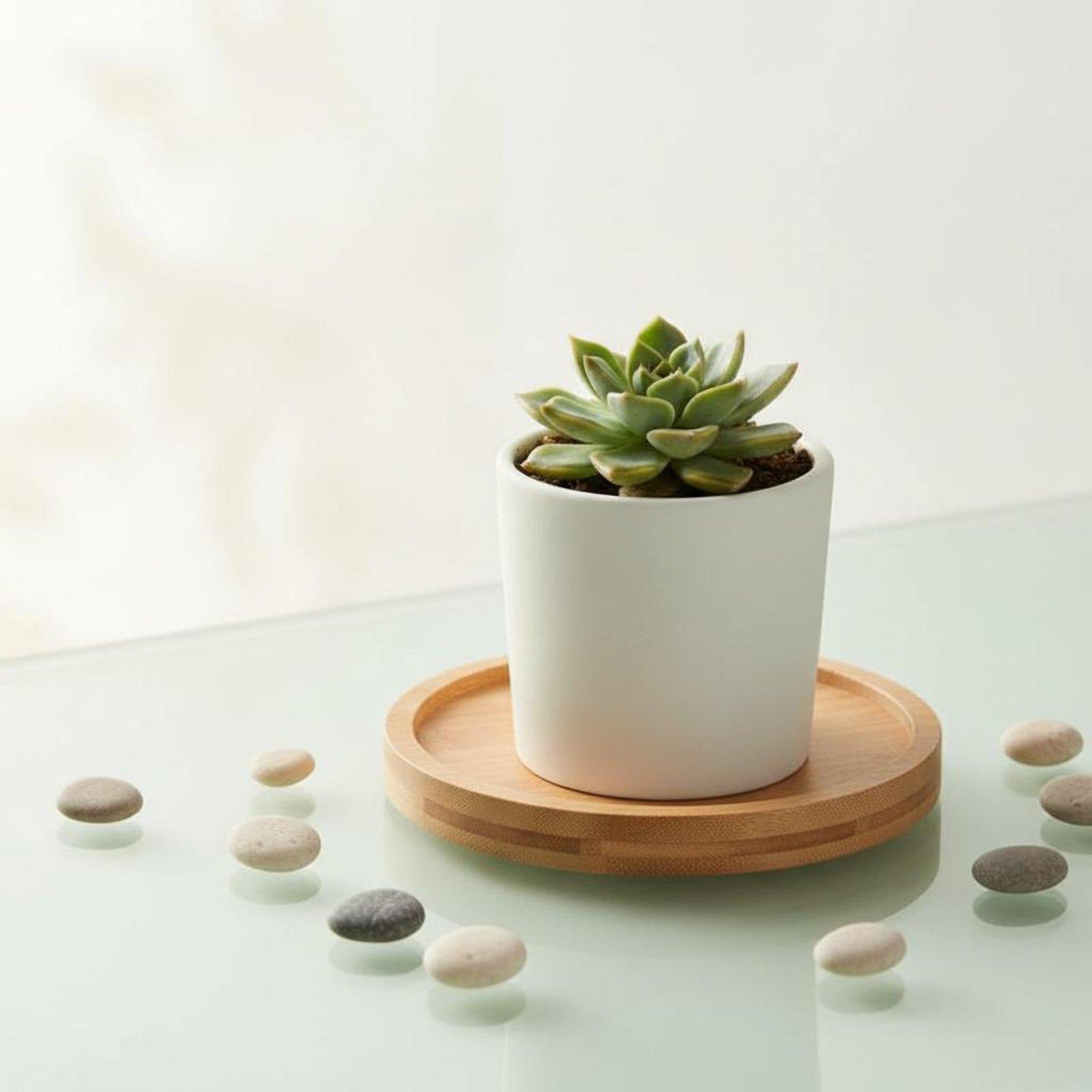 ถาดรองน้ำไม้ไผ่ทรงสี่เหลี่ยมเล - Drip Tray Saucer บทวิจารณ์และราคา