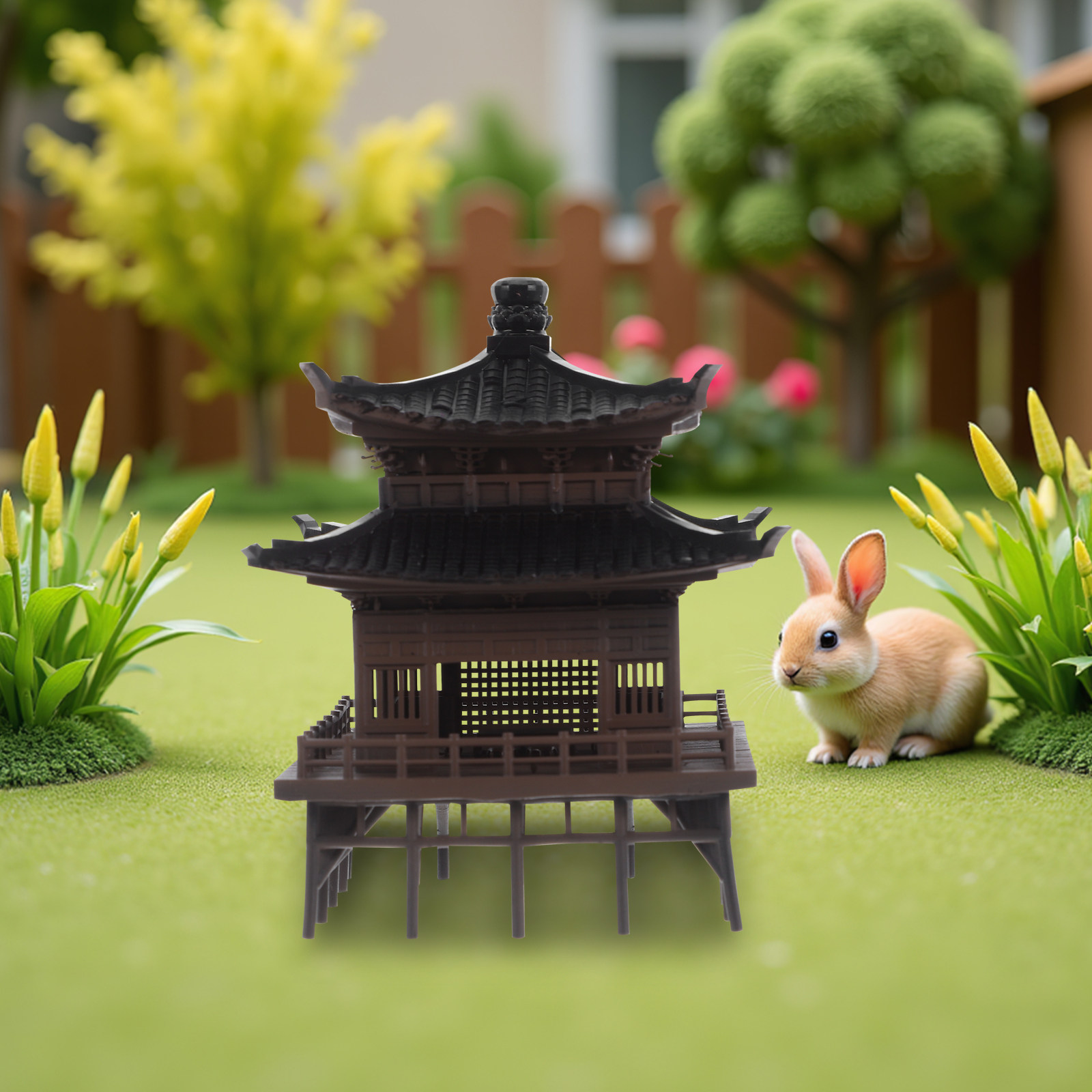 ของตกแต่งศาลาจีนขนาดเล็ก สำหรั - Bonsai Garden Landscape Design บทวิจารณ์และราคา