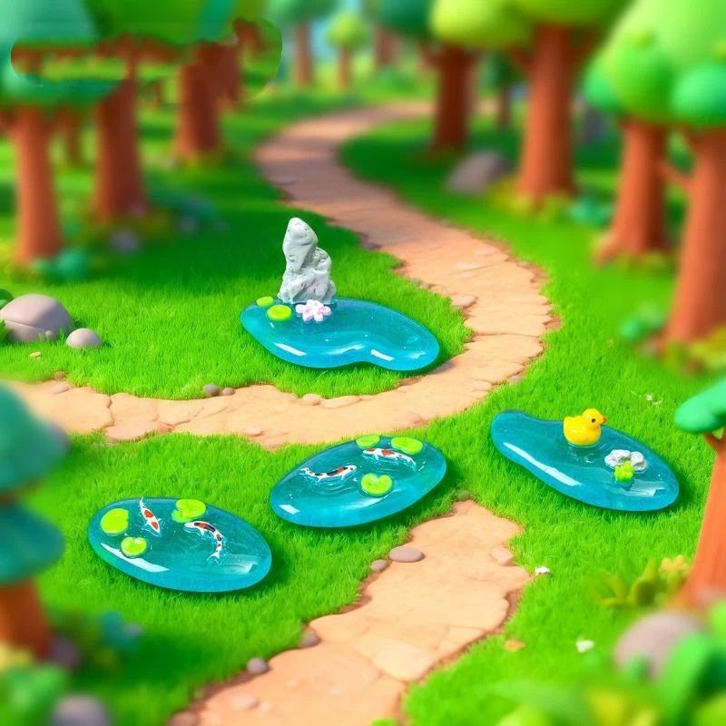 รูปปั้นเป็ดโคอิ บัวหลวง ขนาดเล - Bonsai Garden With Koi Pond บทวิจารณ์และราคา