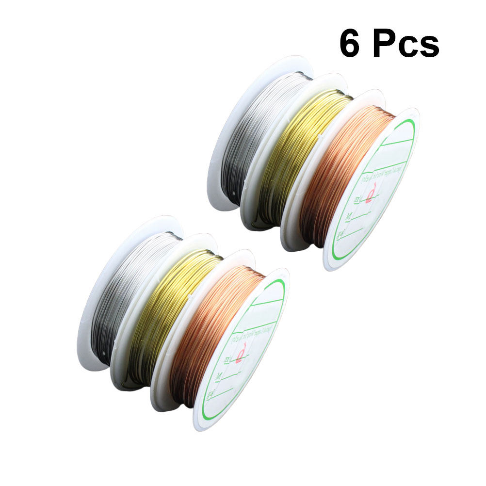 ลวดทองแดงสี 6 ม้วน ลวดอ่อนนุ่ม - Copper Wire Roll บทวิจารณ์และราคา